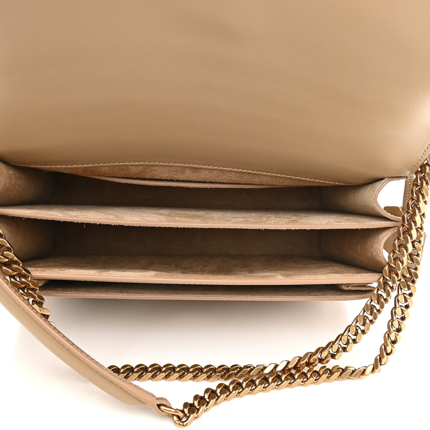 Calfskin Large Monogram Sunset Dark Beige