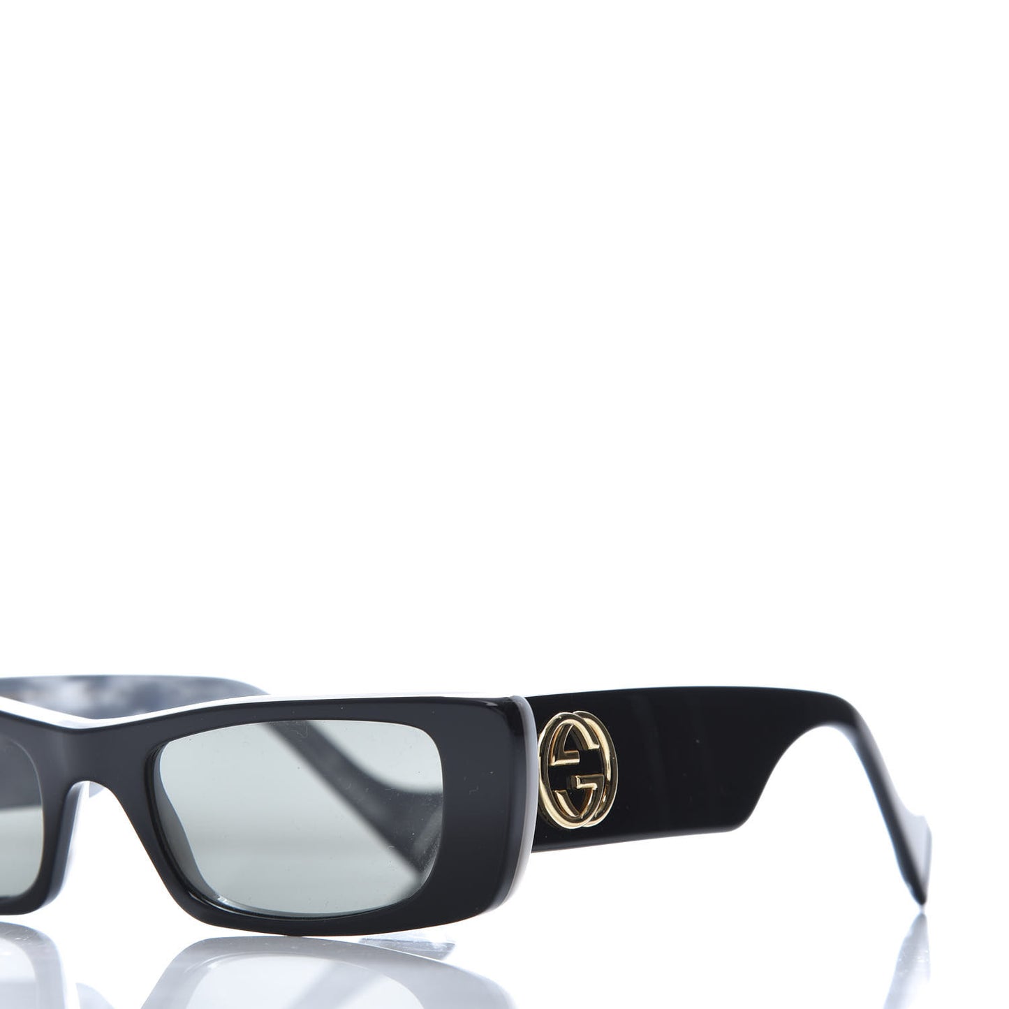 Acetate Rectangular Sunglasses GG0516S Black