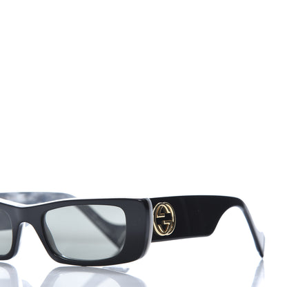 Gucci Acetate Rectangular Sunglasses GG0516S Black 5 of 9