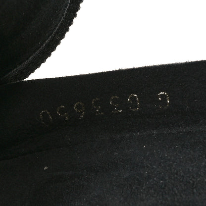 Chanel Kid Suede Chain CC Sandals 38 Black 8 of 9