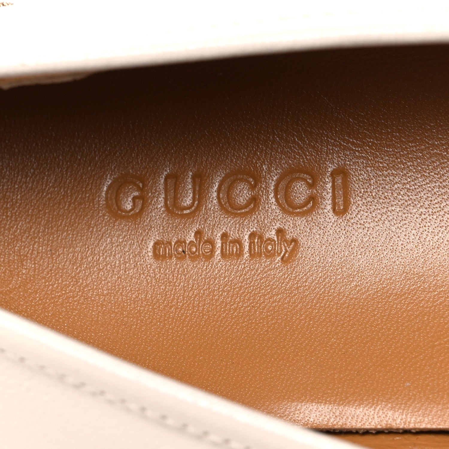 Gucci Goatskin Bee Star Embroidered Womens Jordaan Loafers 36 Mystic White 9 of 11