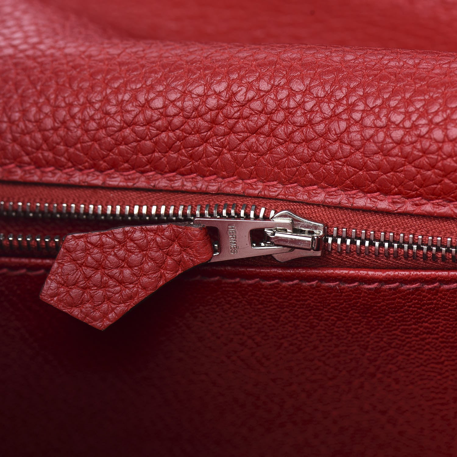 Hermes Taurillon Clemence Retourne Kelly 35 Rouge Casaque 10 of 34