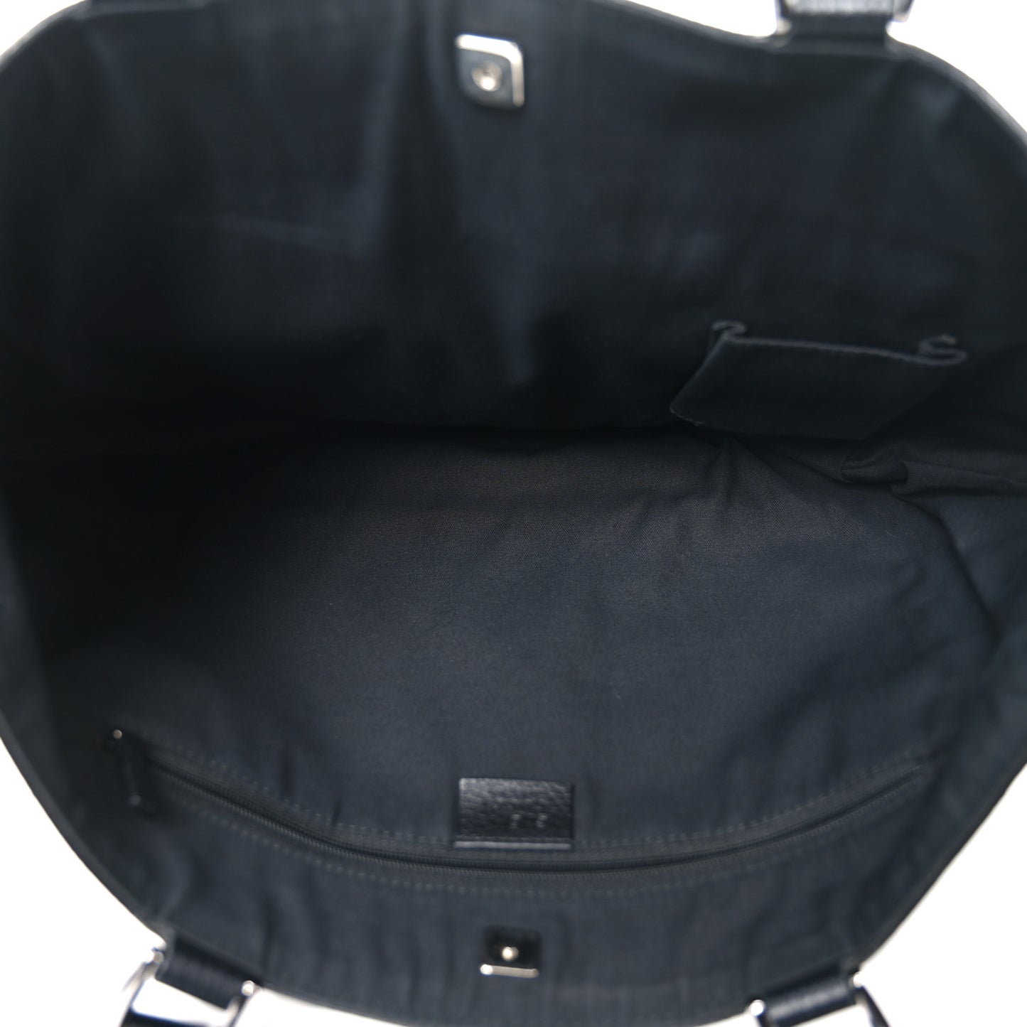 Nylon Monogram Abbey D Ring Tote Black