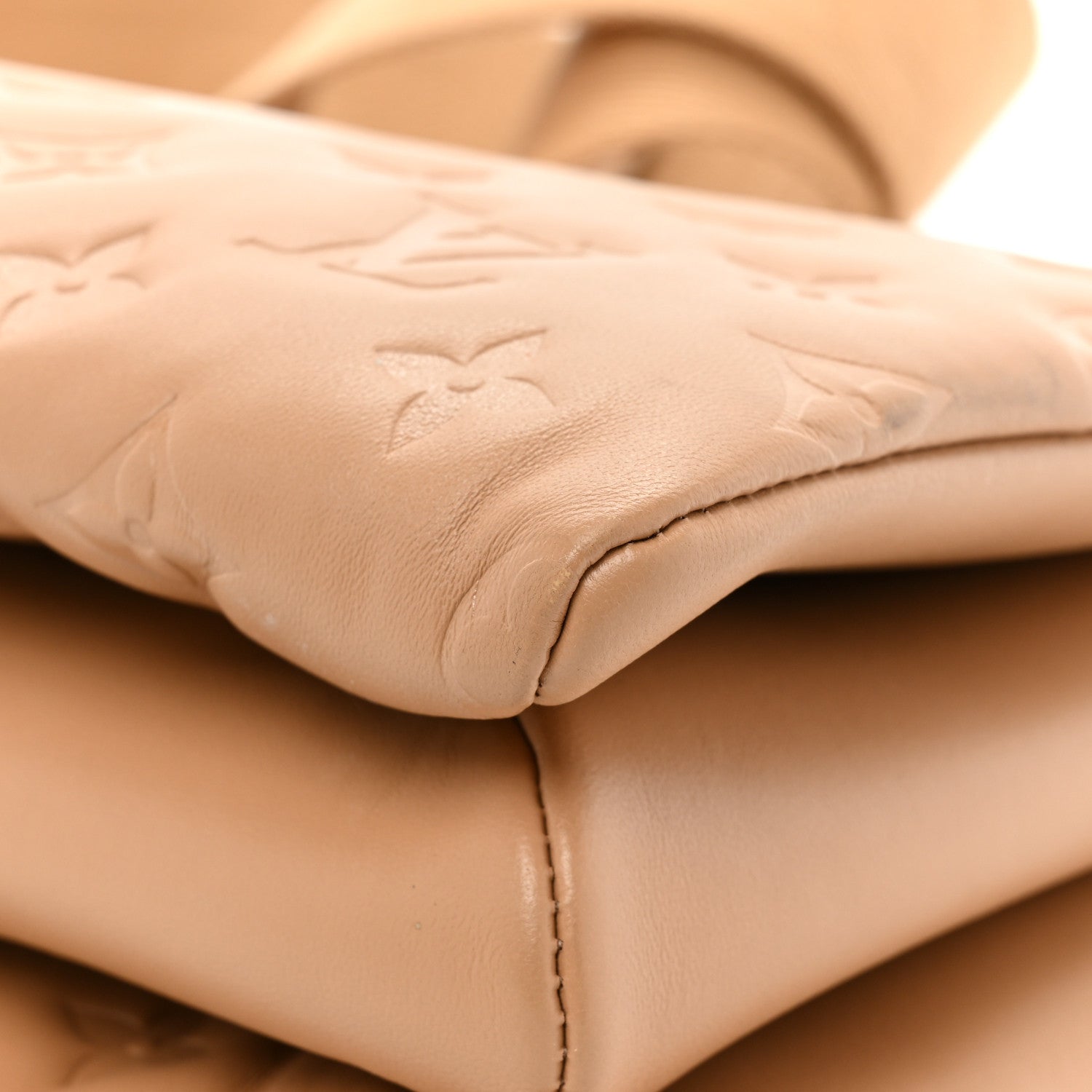 Louis Vuitton Lambskin Embossed Monogram Coussin PM Camel 15 of 15