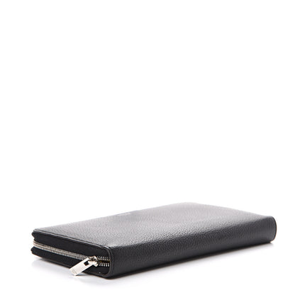 Celine Calfskin Large Zip Around Multifunction Wallet Black Citron 3 of 7