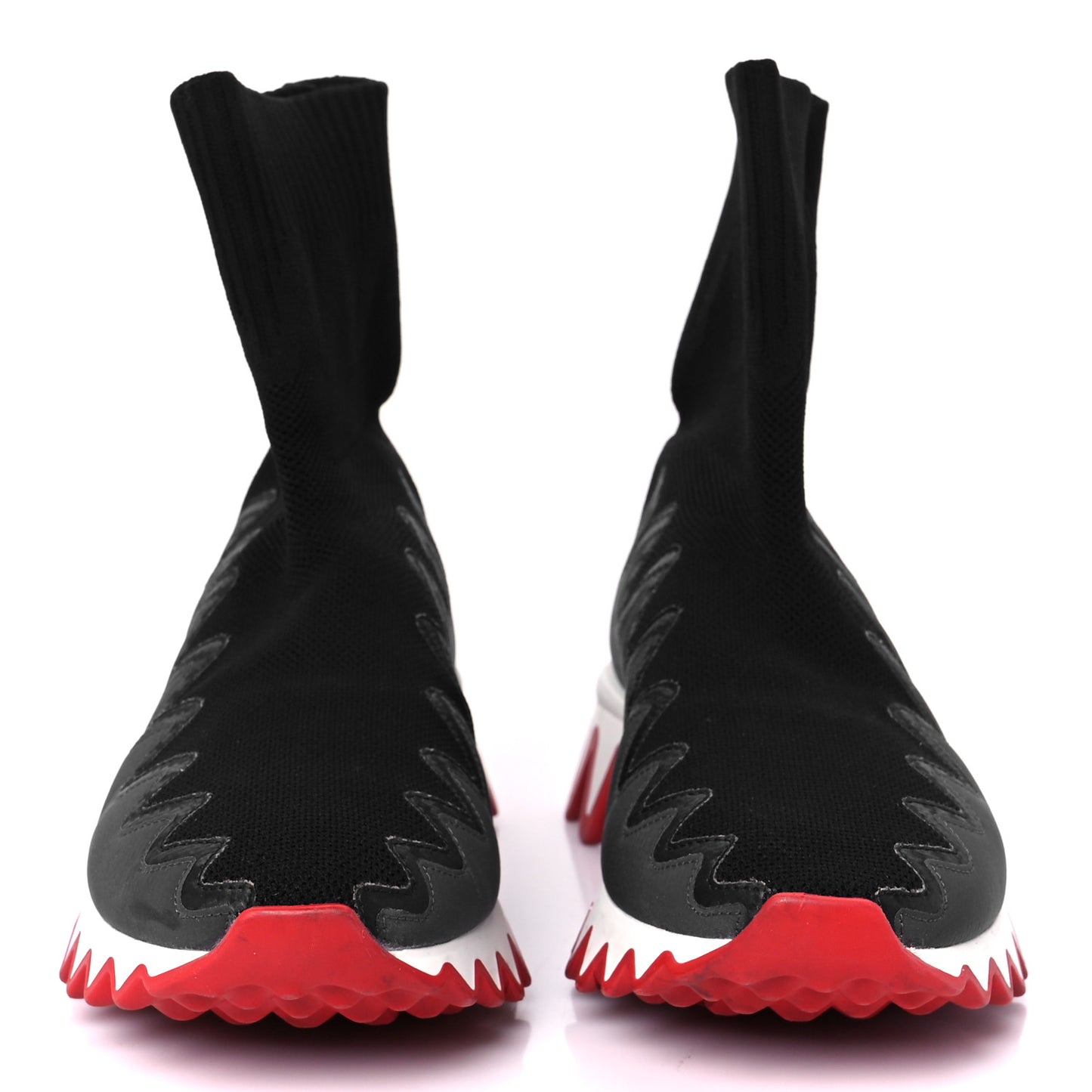 Knit Mesh Sharky Sock Sneakers 36 Black