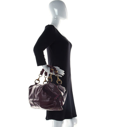 Gucci Soft Calfskin Icon Top Handle Bag Burgundy 2 of 19