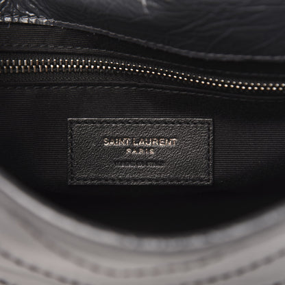 Saint Laurent Crinkled Calfskin Matelasse Monogram Niki Chain Wallet Fog 6 of 9