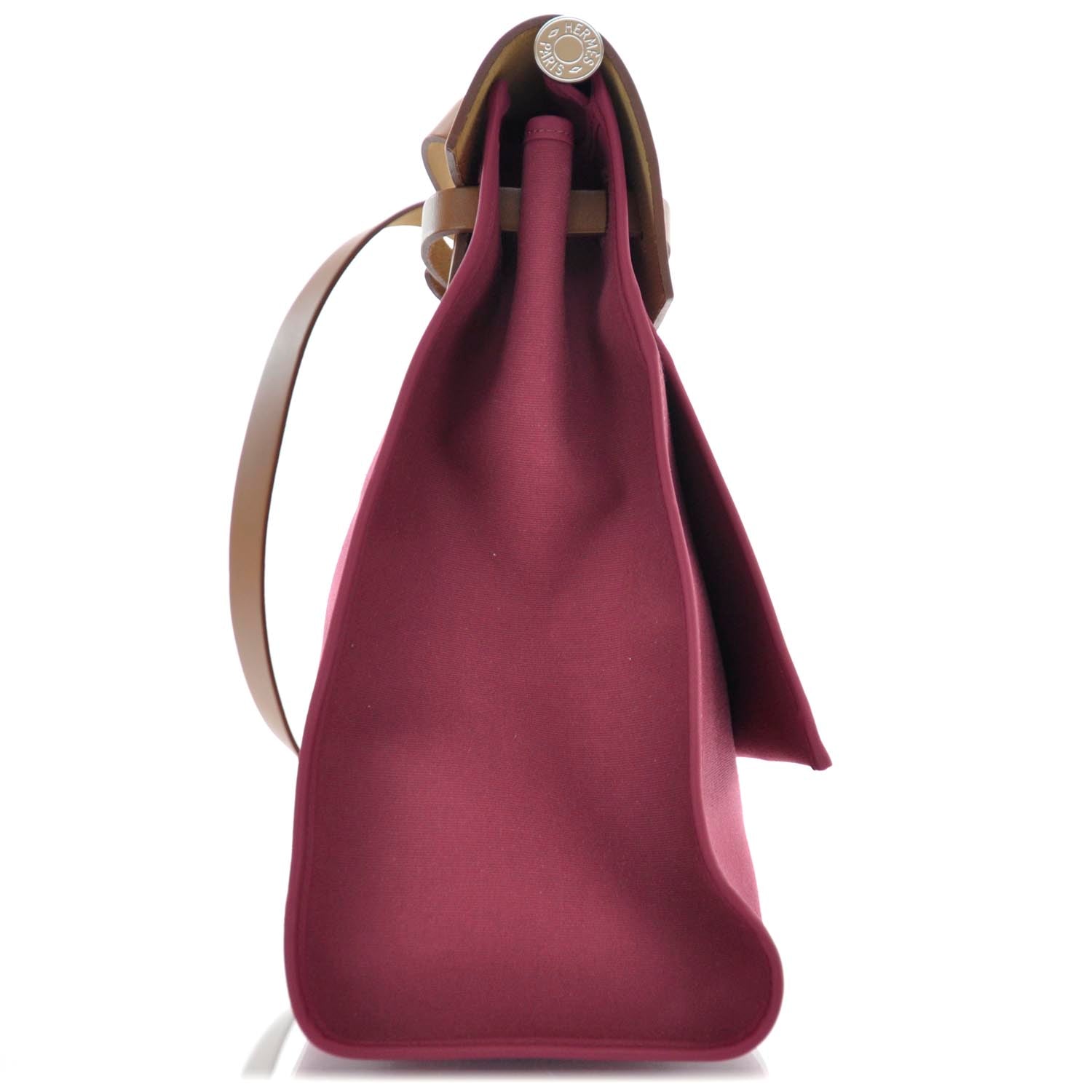 Hermes Toile Herbag Zip MM Rubis 4 of 9