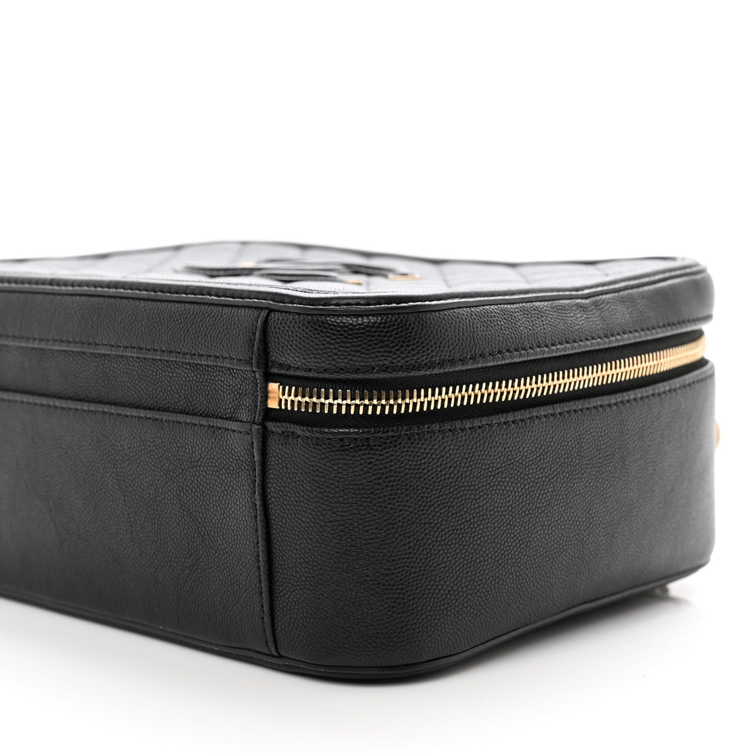 Chanel Caviar Quilted Large CC Filigree Vanity Case Black 10 of 12