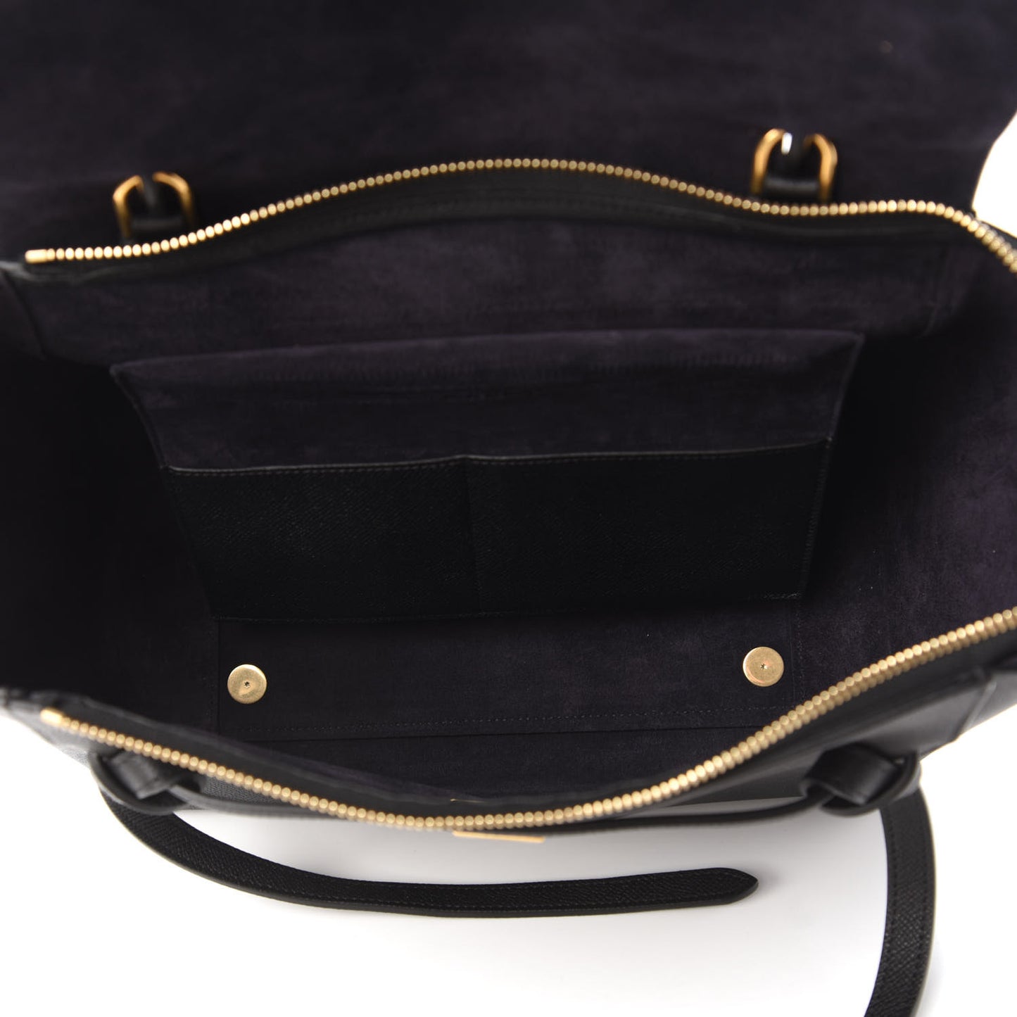 Grained Calfskin Mini Belt Bag Black