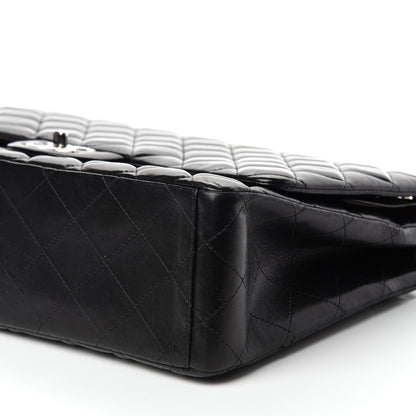 Chanel Lambskin Quilted Maxi Double Flap Black 7 of 15