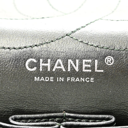 Chanel Metallic Aged Calfskin Quilted 2.55 Reissue 227 Flap Vert Fonce 6 of 11