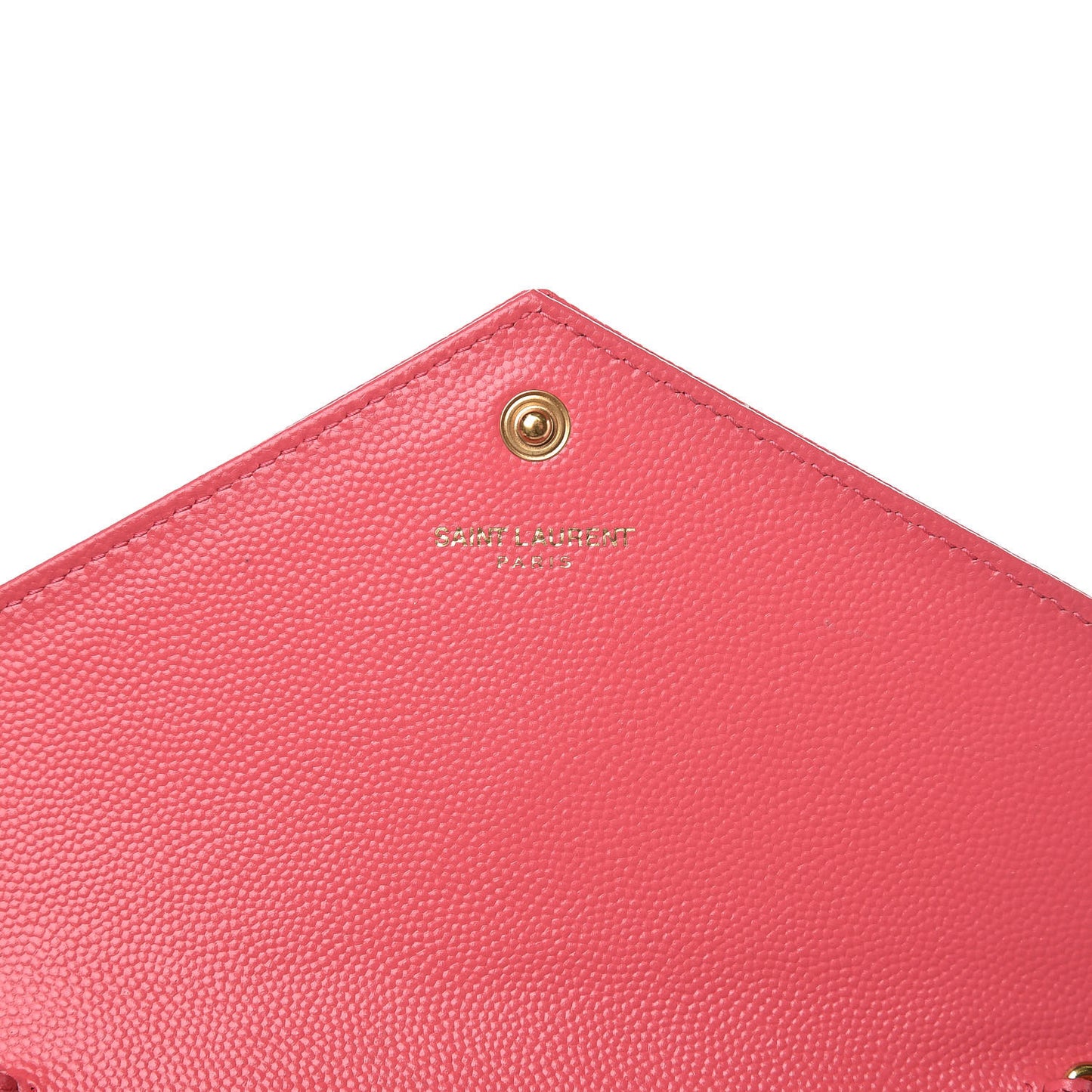 Grain De Poudre Matelasse Chevron Monogram Chain Wallet Rose Clair