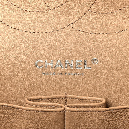 Chanel Lambskin Quilted Jumbo Double Flap Dark Beige 6 of 10