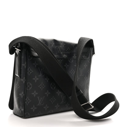 Louis Vuitton Monogram Eclipse District PM NM Black 3 of 9