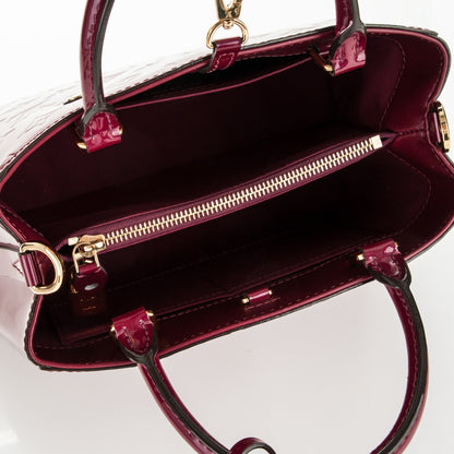 Louis Vuitton Vernis Montaigne BB Magenta 5 of 7