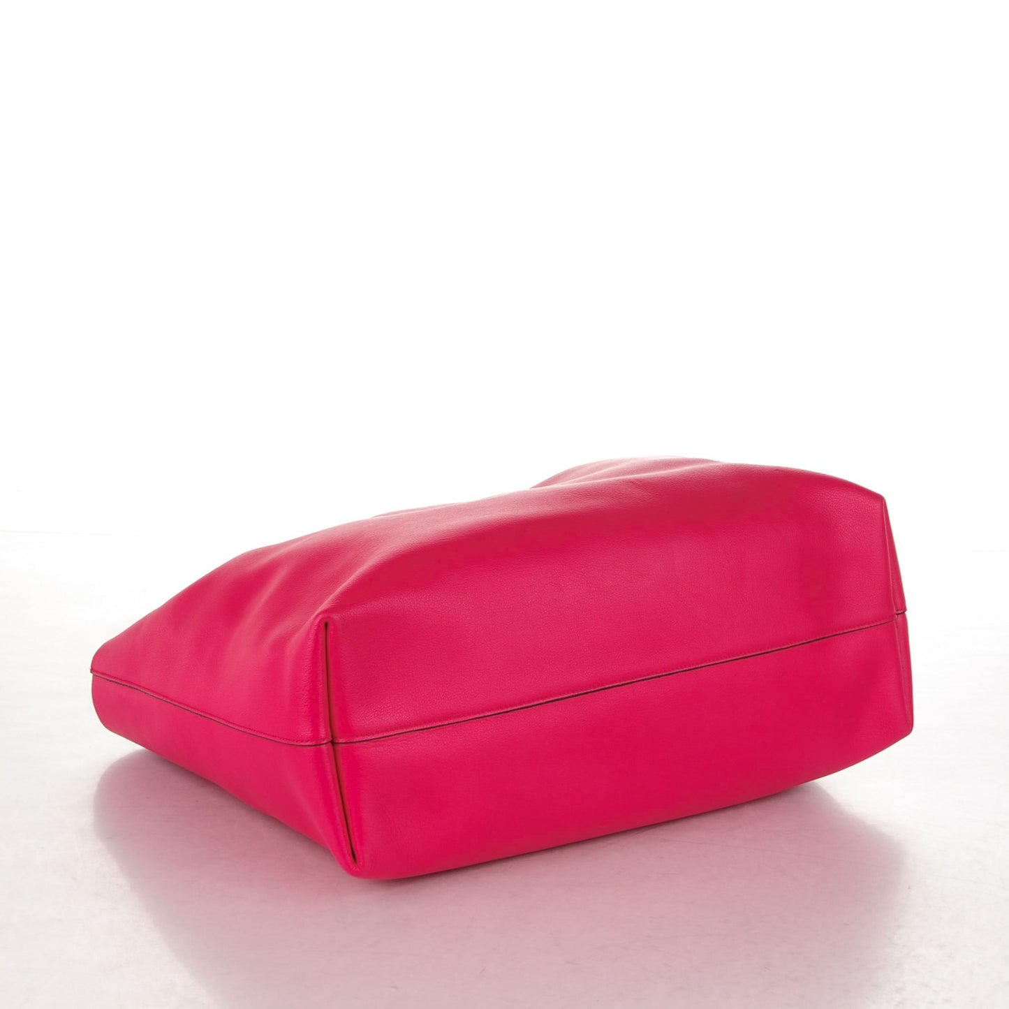 Calfskin Large Shopping Tote Fuchsia
