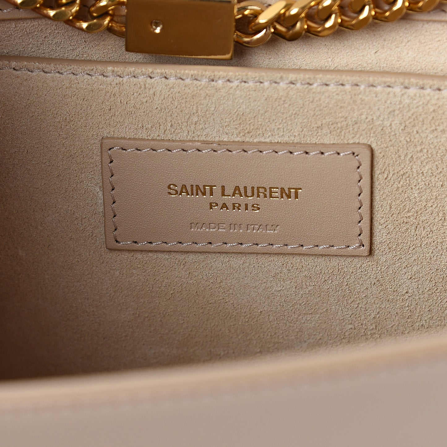 Smooth Calfskin Medium Classic Monogram Kate Tassel Satchel Nude Powder