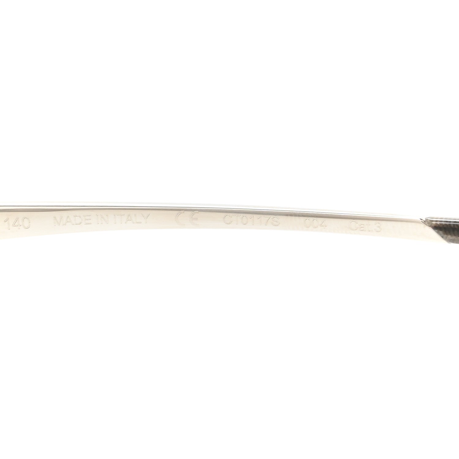 Cartier Metal Panthère de Cartier Square Sunglasses Grey 7 of 9