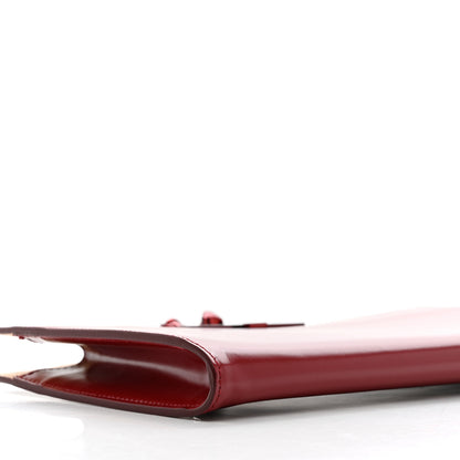 Alexander McQueen Calfskin Knuckle Flat Clutch Oxblood 10 of 11