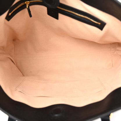 Gucci Textured Calfskin Web Medium Ophidia Shopping Tote Black 5 of 10