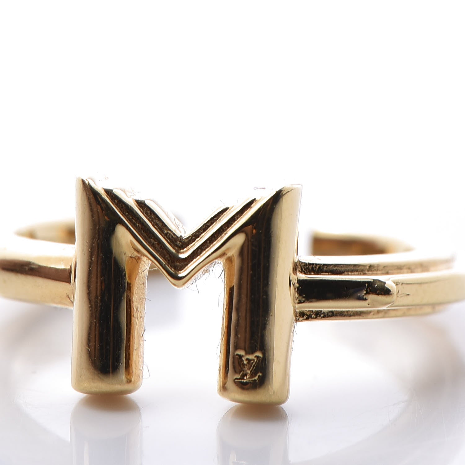 Louis Vuitton LV And Me Letter M Ring S Gold 5 of 6