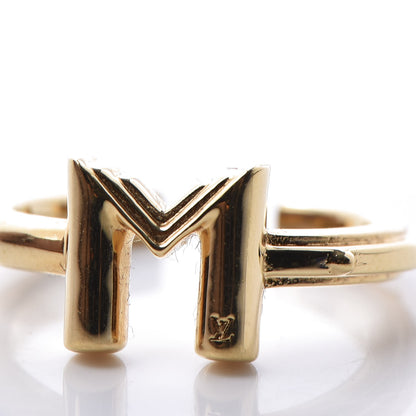 Louis Vuitton LV And Me Letter M Ring S Gold 5 of 6