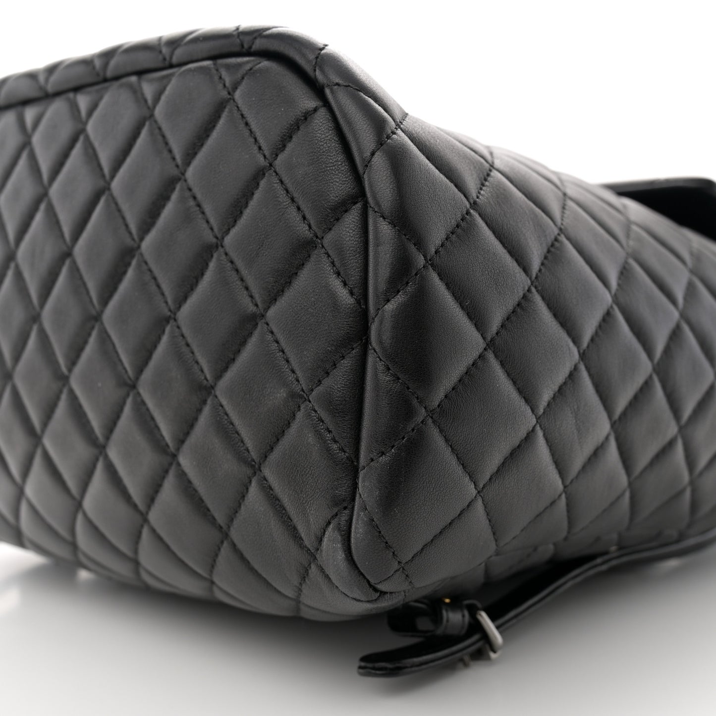 Lambskin Quilted Large Urban Spirit Backpack Black