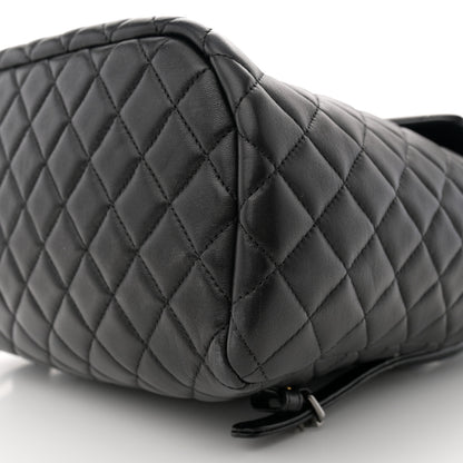 Chanel Lambskin Quilted Large Urban Spirit Backpack Black 10 of 10