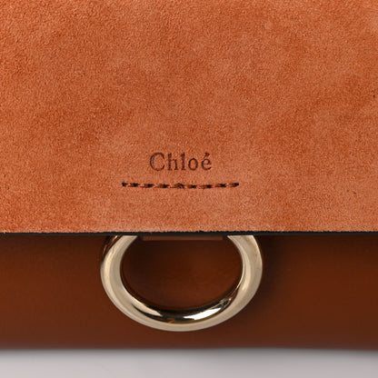 Chloe Suede Calfskin Mini Faye Shoulder Bag Tobacco 7 of 9