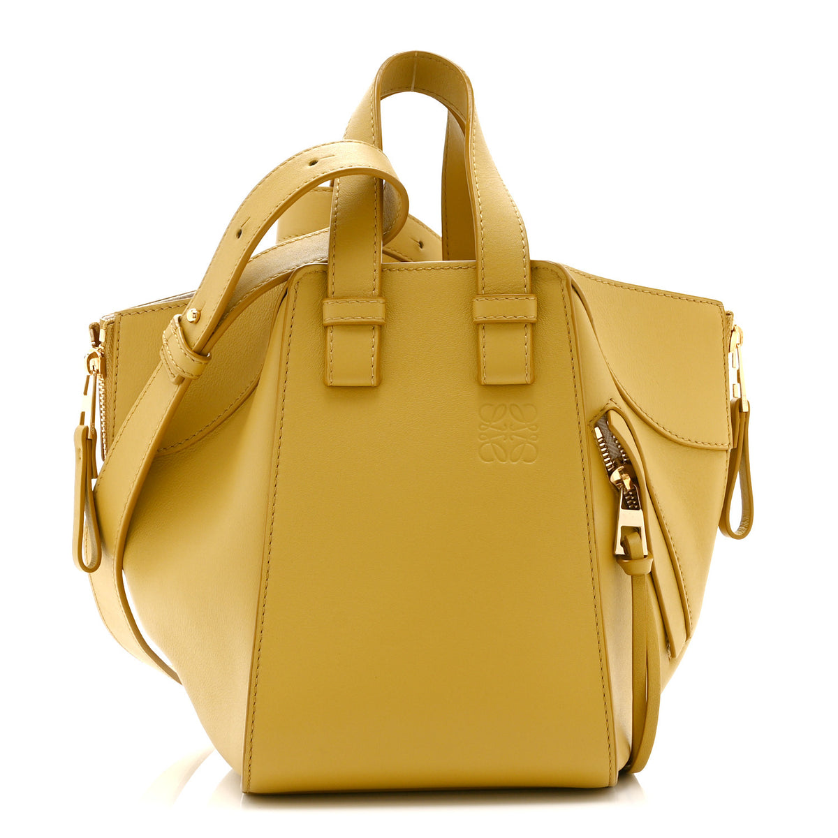 Loewe Soft Grained Calfskin Compact Hammock Shoulder Bag Dark Butter 1 of 10