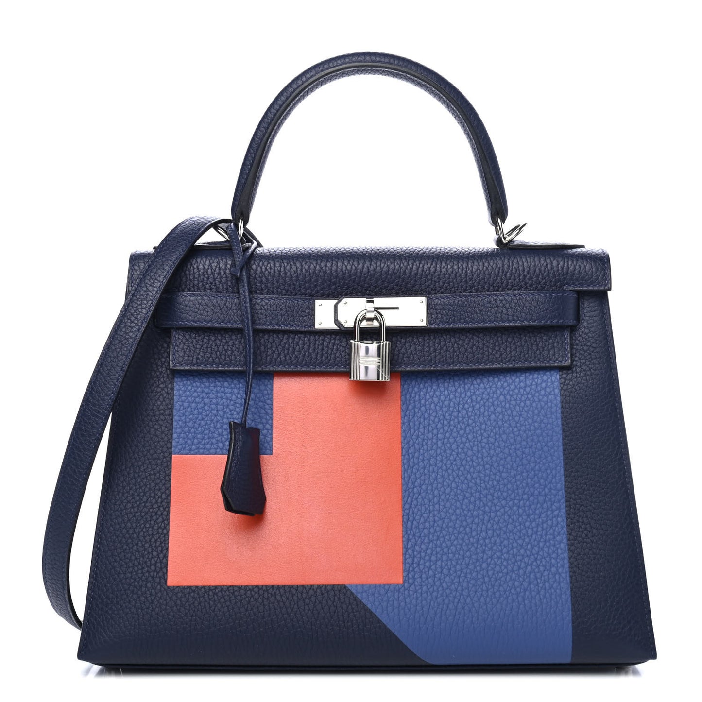 Togo Kellygraphie Lettre R Kelly Sellier 28 Bleu Nuit Bleu Brighton Terre Battue