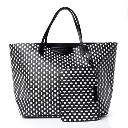 Givenchy Coated Canvas Large Antigona Tote Black White 1 of 10