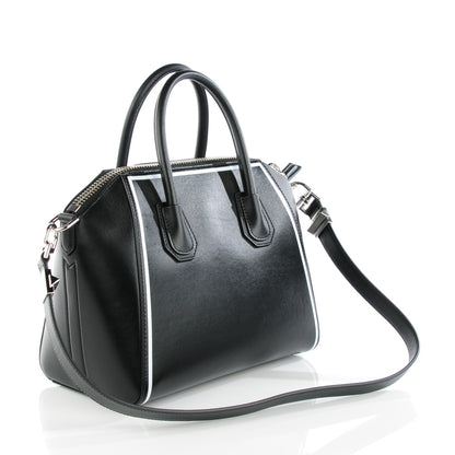 Givenchy Calfskin Small Contrasted Frame Antigona Black 3 of 7