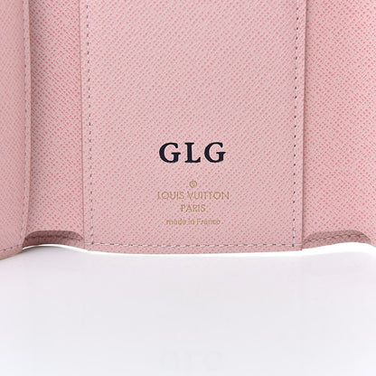 Louis Vuitton Damier Azur Victorine Wallet Rose Ballerine 6 of 7