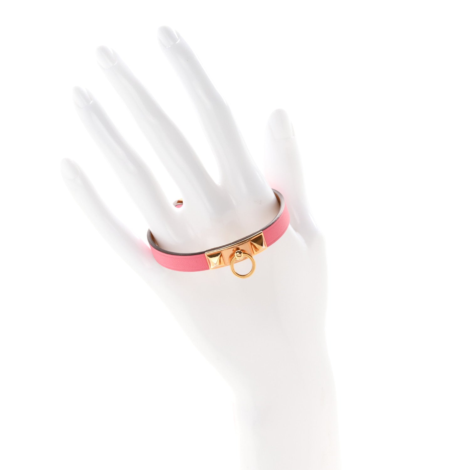 Hermes Swift Rivale Mini Bracelet T4 Rose Azalee 2 of 7