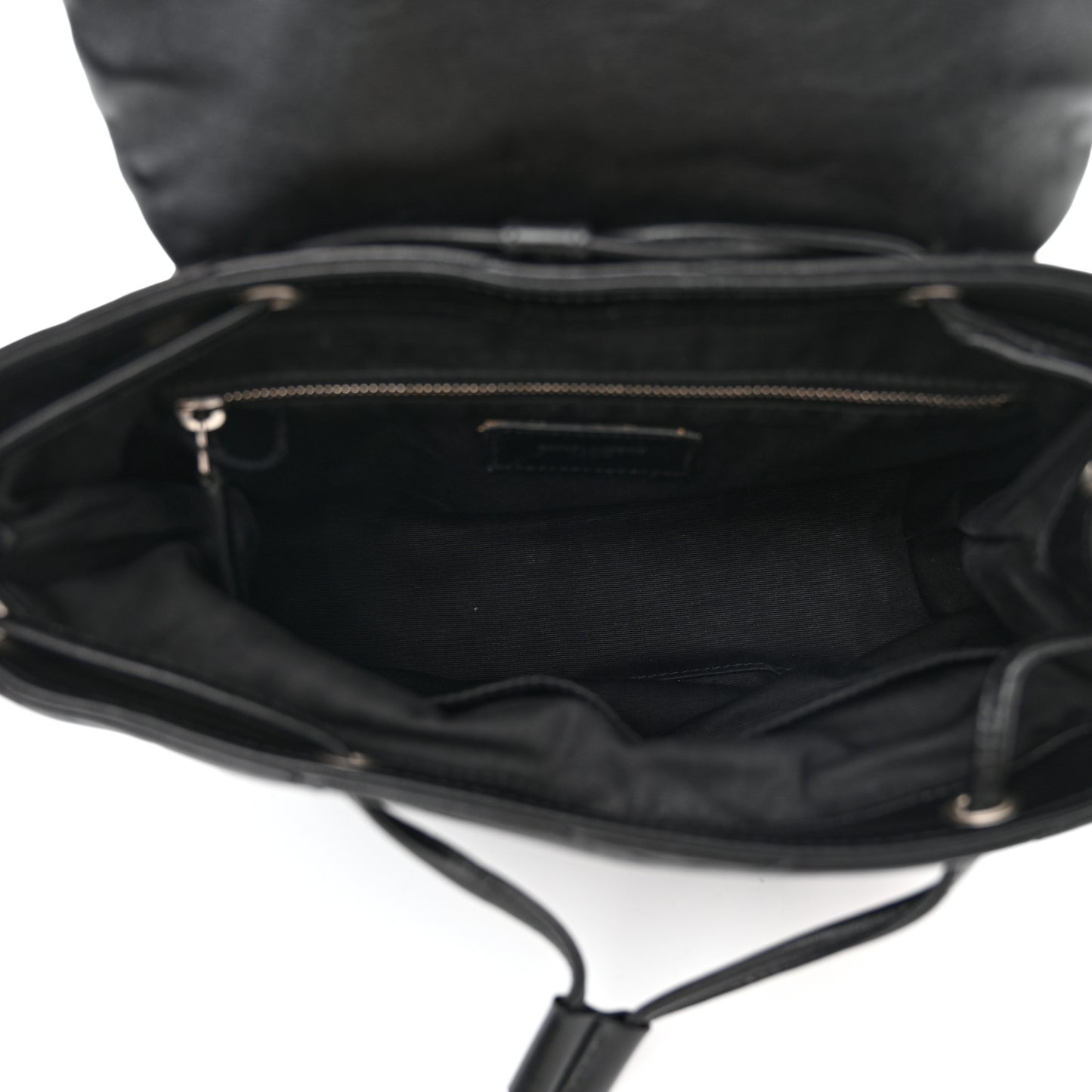 Calfskin Y Quilted Monogram Small Loulou Backpack Black