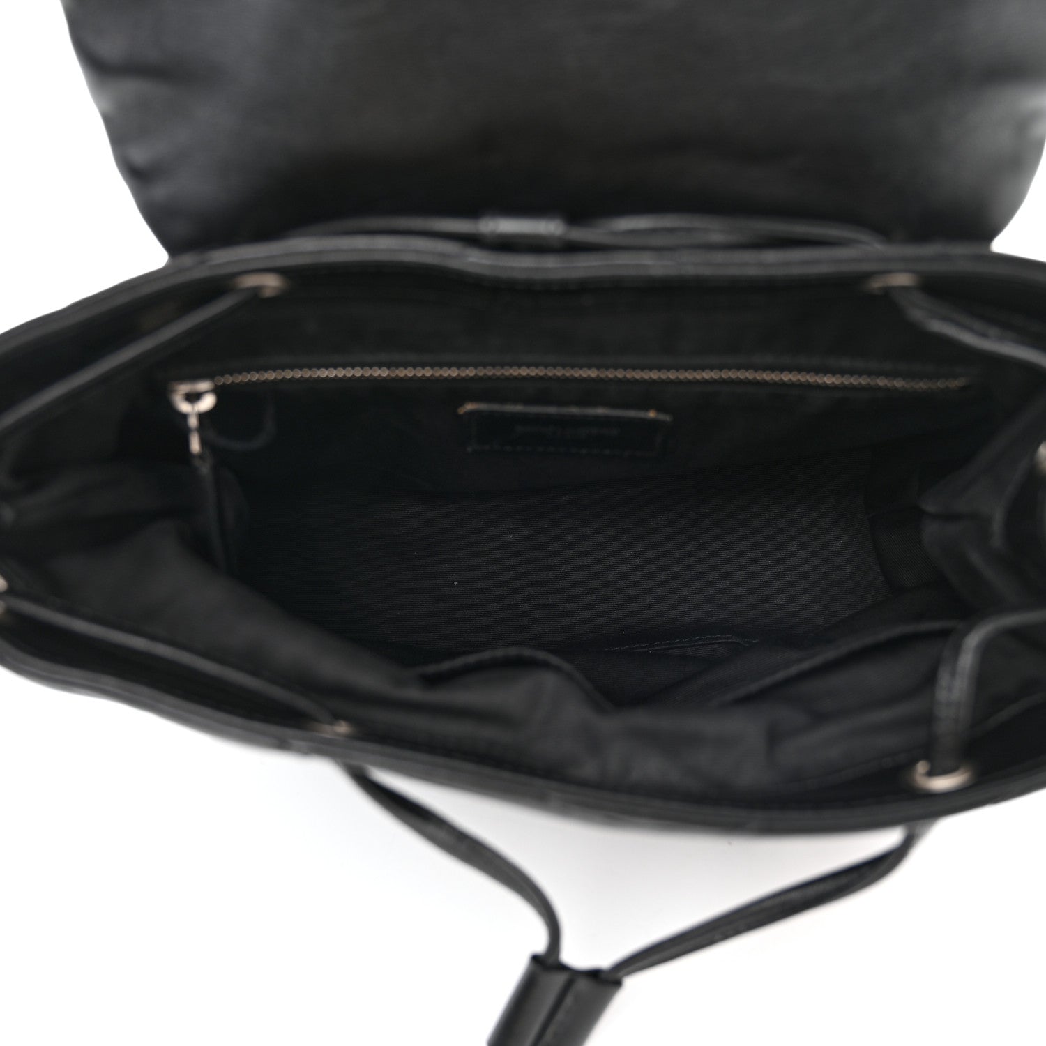 Saint Laurent Calfskin Y Quilted Monogram Small Loulou Backpack Black 5 of 10