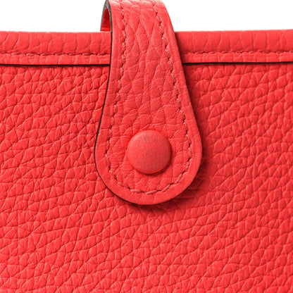 Hermes Taurillon Clemence Evelyne TPM Rouge Pivoine 11 of 12