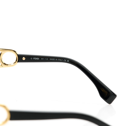 Fendi X VERSACE Fendace Oval Sunglasses FE 40054I Black 6 of 8