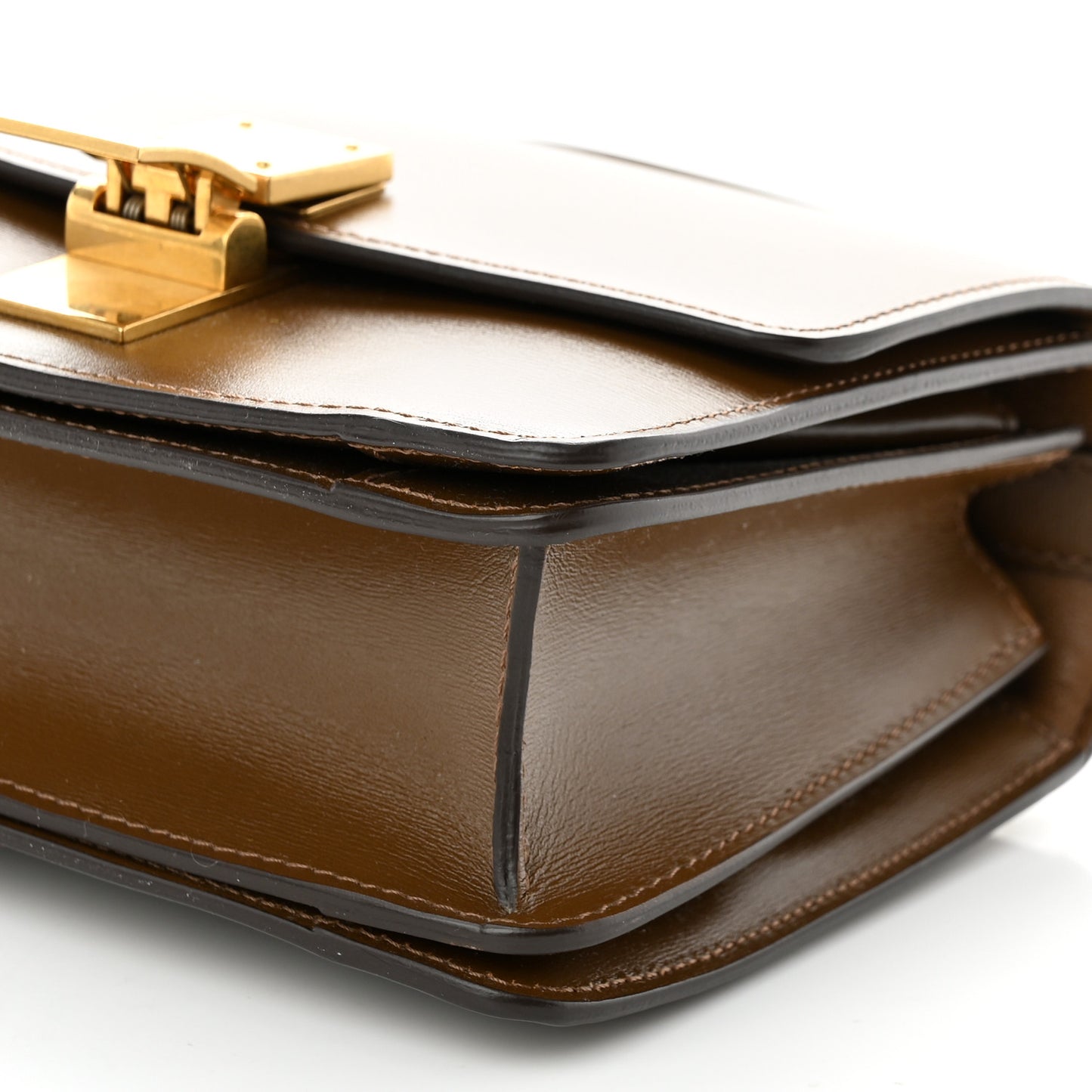 Smooth Calfskin Small Classic Box Flap Bag Camel