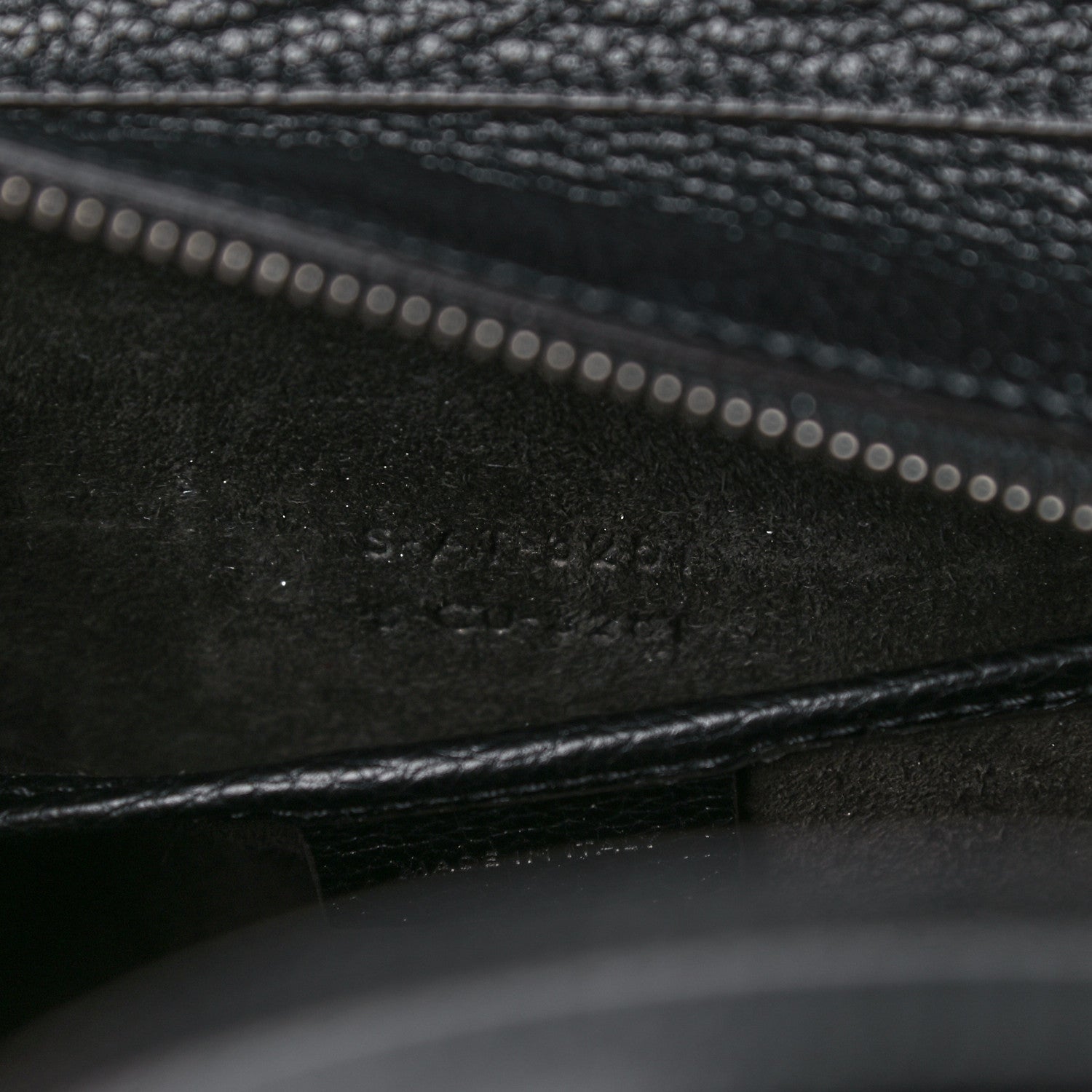 Celine Drummed Calfskin Nano Luggage Black 7 of 14