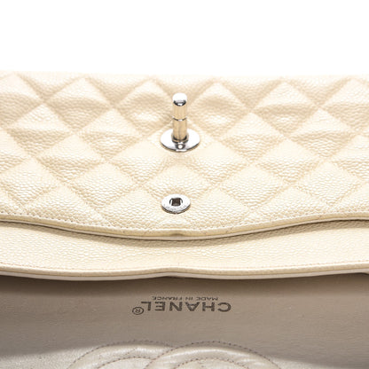 Chanel Caviar Quilted Medium Double Flap Beige Clair 12 of 12