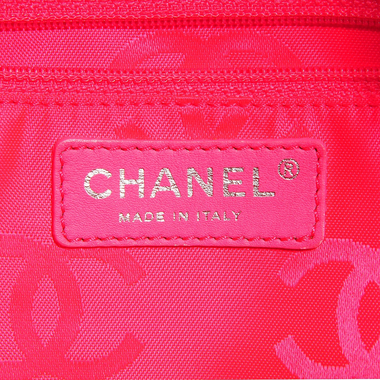 Calfskin Quilted Large Cambon Tote Black White