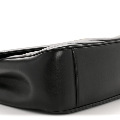 Saint Laurent Lambskin Chevron Quilted Large Loulou Black 10 of 14