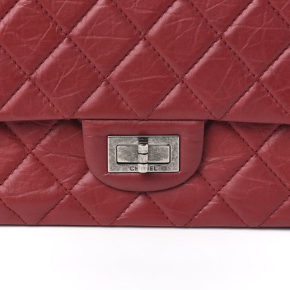 Chanel Aged Calfskin Quilted 2.55 Reissue 227 Flap Red 9 of 10