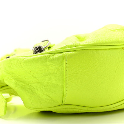 Balenciaga Agneau Arena Le Cagole Shoulder Bag XS Fluo Yellow 9 of 12