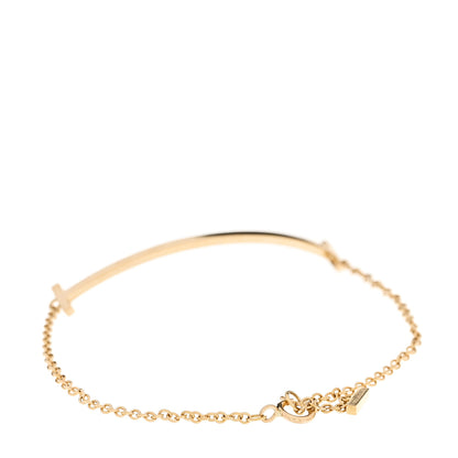 Tiffany 18K Yellow Gold T Smile Bracelet 2 of 4