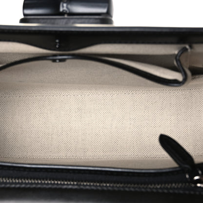 Gucci Calfskin Geometric Print Medium Bamboo 1947 Top Handle Bag Black Multicolor 5 of 10